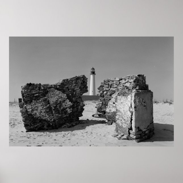 Póster Farol Ponto Cabo May (Frente)