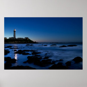 Póster Farol Ponto Pombo   Meia Lua Bay, Ca