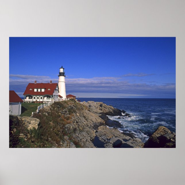 Póster Farol Portland Head Light Maine (Frente)