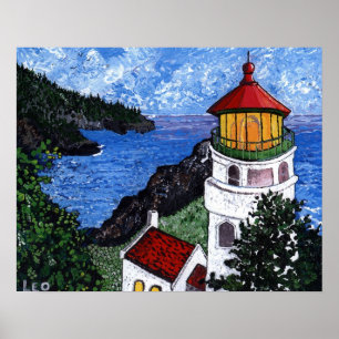 Póster Farol principal de Heceta