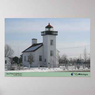 Póster Farol Sand Point - Escanaba, MI
