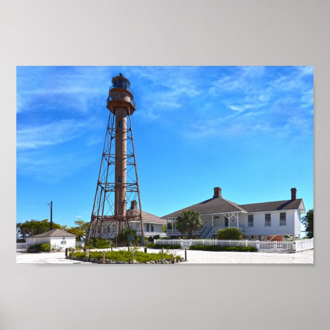 Poster Farol Sanibel Island (Frente)