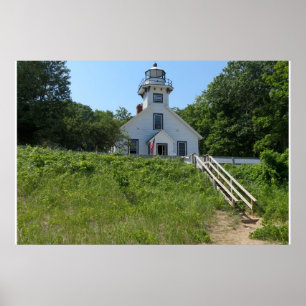 Póster Farol velho do ponto da missão