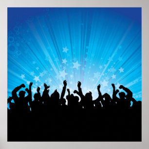 Póster Fãs do concerto