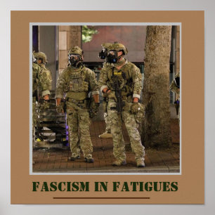 Poster Fascismo em Fatigues