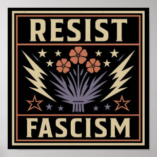 POSTER FASCISMO RESISTENTE