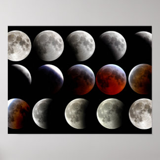 Poster Fases da Lua