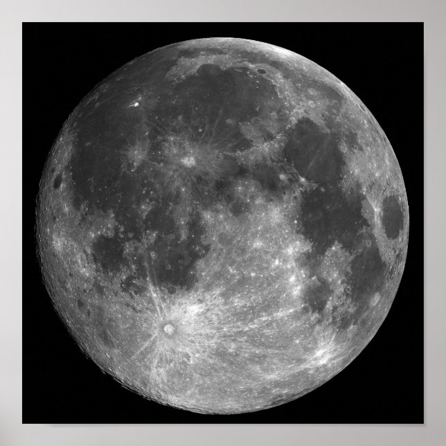 PÓSTER FASES DA LUA, LUA CHEIA. FOTO 1 DE 5. (Frente)