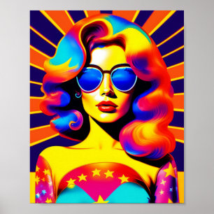 Poster Fashion de Pop de Arte Funky