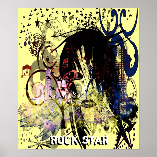 Póster Fashion Diva Swirled (Frente)