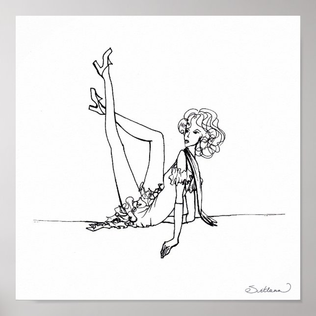 Póster Fashion Sketch (Frente)