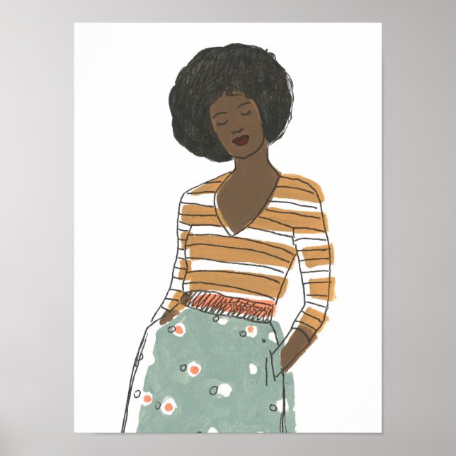 Poster Fashion Vignette Retrato (Frente)