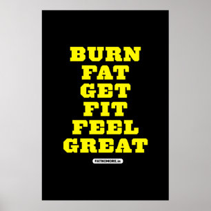 Póster FAT da QUEIMADURA - OBTENHA FIT - SENSAÇÃO GRAND