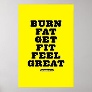 Poster FAT da QUEIMADURA - OBTENHA FIT - SENSAÇÃO GRAND