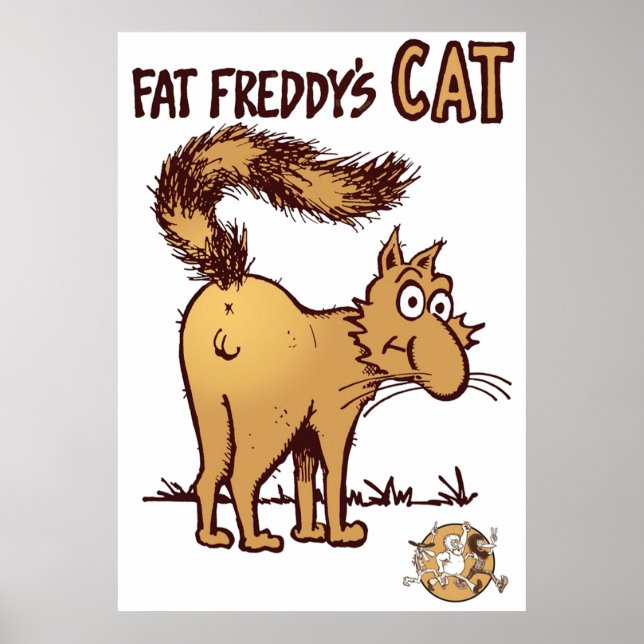 Poster Fat Freddys Cat Fabuloso Furry Freak Irmãos Shir (Frente)