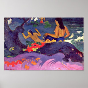 Poster Fatata Te Miti Por Paul Gauguin (Melhor Qualidade)
