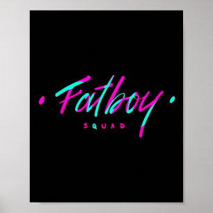 Poster Fatboy Squad Gym Hlevante De Peso Montando Montage