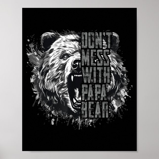 Poster Father's Day Don't Mess With Papa Bear  (Frente)