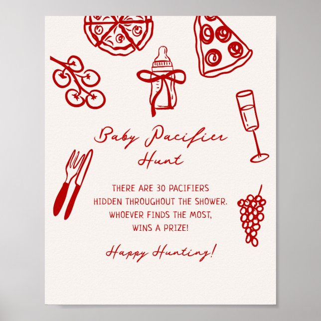 Poster Fatia Bebê com Fatia de Fatia Imprimível para Jogo (Frente)