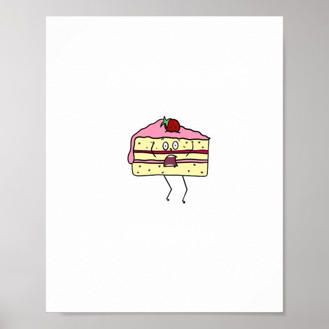 Poster Fatia de bolo, tema bolo (Frente)