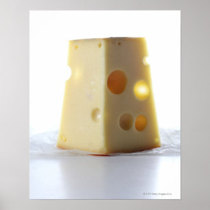 Póster Fatia do queijo de Jarlsberg