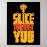 Fatia Para Te Encontrar Um Engraçado Pizza Pun