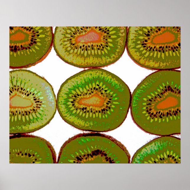 Poster Fatias de Kiwi (Frente)