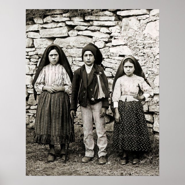 Poster Fatima Children Lucia Francisco e Jacinta (Frente)
