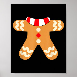Poster Fato de Homem de Biscoito de Gengibre para Criança