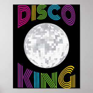 Poster Fato de Rei do Disco anos 70 para Homens e Rapazes