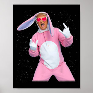 Poster Fato de Trump Rosa de Coelho
