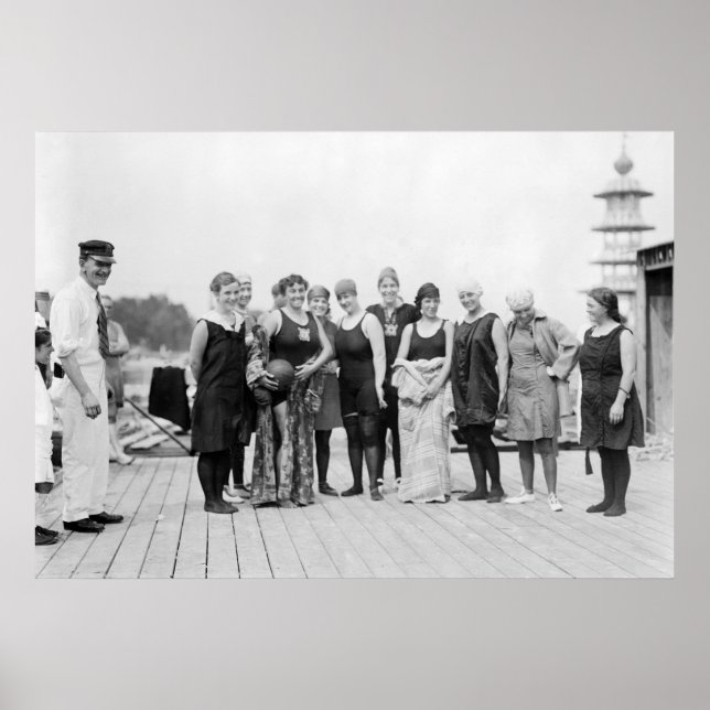 Póster Fatos de banho, 1910 (Frente)