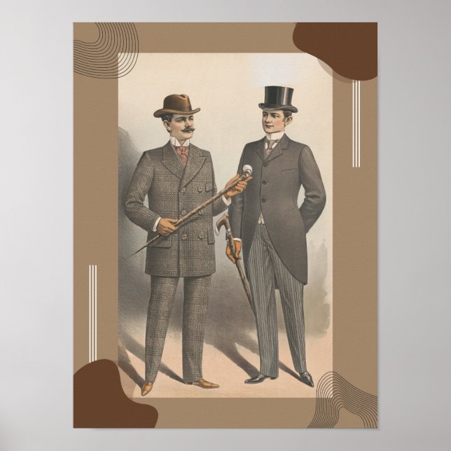 Poster Fatos de uso masculino (Frente)