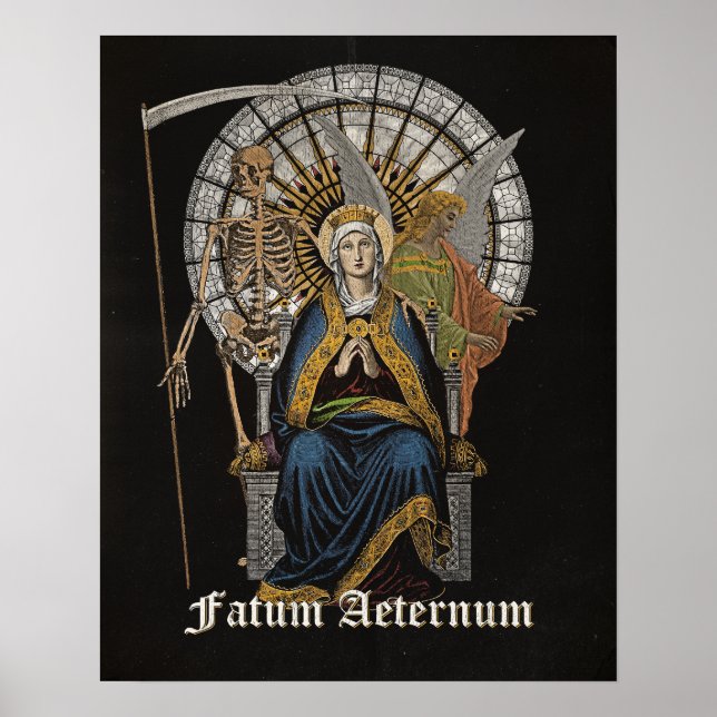 Poster Fatum Aeterno - Design gótica (Frente)