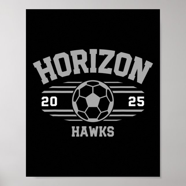 Poster Fatura de Futebol Horizon Hawks 2025  (Frente)