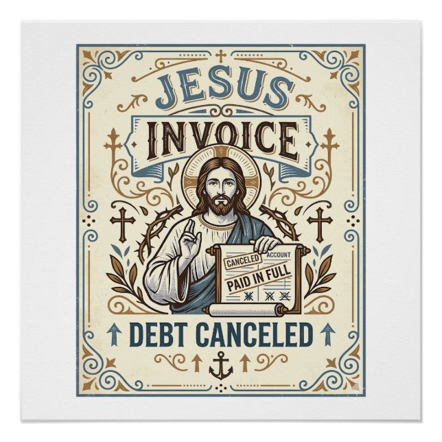 Póster Fatura de Jesus Dívida Cancelada Fatura de Jesus D (Frente)