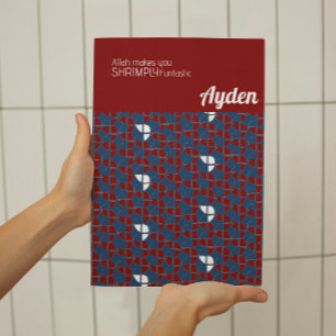 Poster FATURA Fastica Retro Azul Vermelho Personalizado