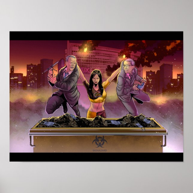 Poster Fauci e Biden Caixa (Frente)