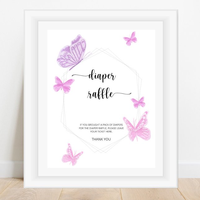 Poster Fava de fralda borboleta (Criador carregado)