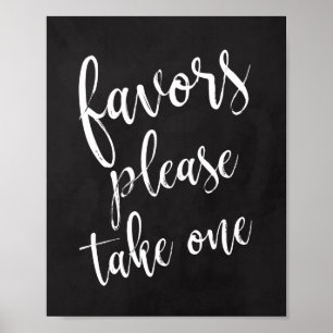 Póster Favor de Casamento em Lousa 8x10 Sinal