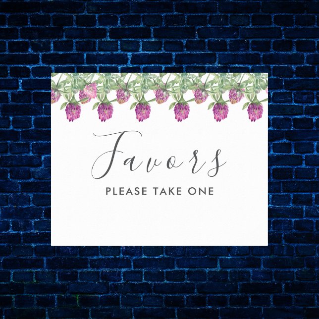 Poster Favor de Casamento Floral da Selva de Verão (Summer Jungle Watercolour Floral Wedding Supplies)