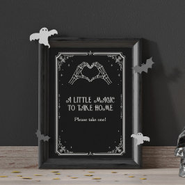 Poster Favor de Chuva de Presentes de Noiva de Halloween 