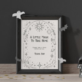 Poster Favor de Chuveiro de Noiva Celestial Vintage