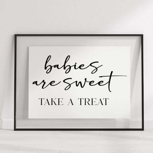 Poster Favor de Chuvinha de Bebê com Letra Moderna Simple (Criador carregado)
