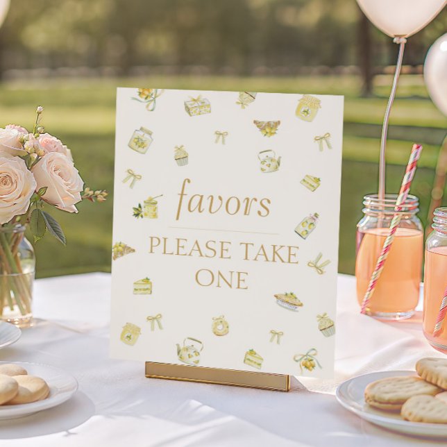 Poster Favor de Chuvinha de Limão Baby Shower (Criador carregado)