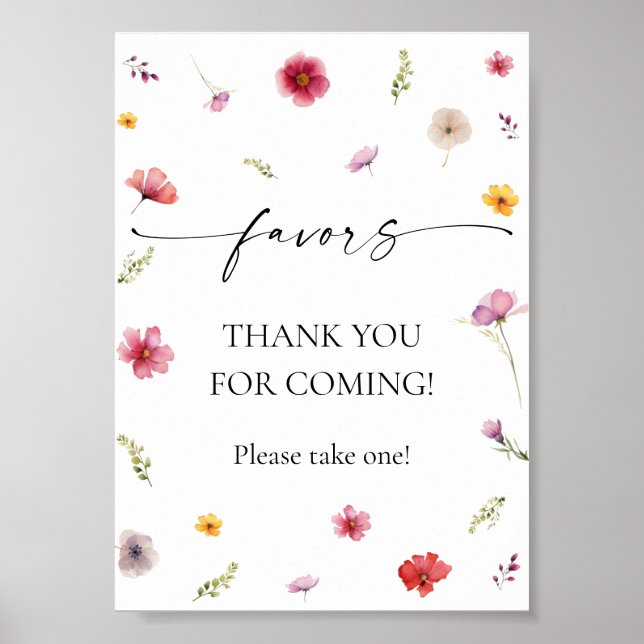 Poster Favor de Flor Selvagem (Frente)