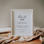 Poster Favor do Casamento de Cachorro Bar de Biscoito Min<br><div class="desc">Este minimalista cão de bar de biscoito que trata o favor do casamento é perfeito para um casamento simples. A design romântica moderna apresenta a tipografia clássica,  em preto e branco,  emparelhada com uma caligrafia rústica,  mas elegante,  com estilo voltado para a mão. Personalizável em qualquer cor.</div>