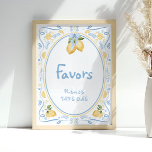Poster Favor do Chá de panela de limão