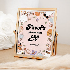 Poster Favor do Festa de Halloween de Groovy Ghost