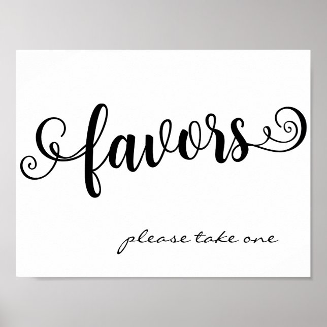 Póster Favor Por Favor, Pegue Um Sinal De Mesa Personaliz (Frente)